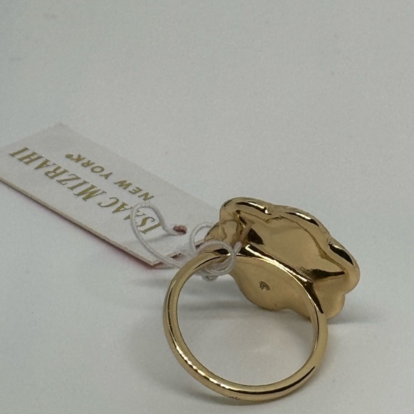 Isaac Mizrahi Multicolor Flower With Center Crystal  Statement Ring SZ 8 - Picture 5 of 6